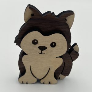 Chiot en bois pour nouveau né