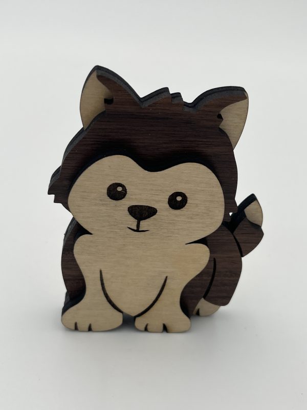 Chiot en bois pour nouveau né